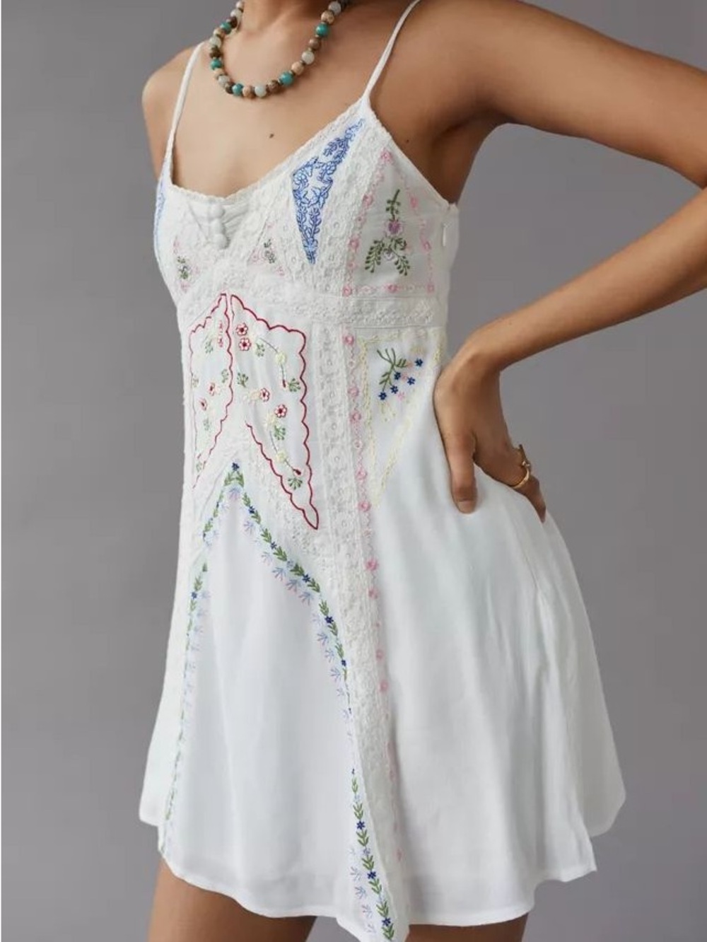 NWT Altar’d State Floral Embroidered Dress Size XS